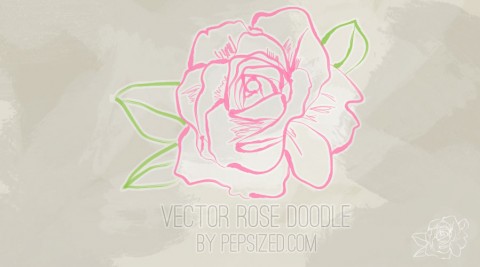 Rose Vector Doodle